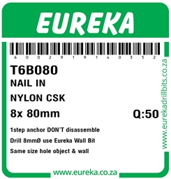 T6B080 - Nylon Countersunk -T6B080_Label_T